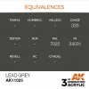 AK Interactive AK11023 Lead Grey 17ml